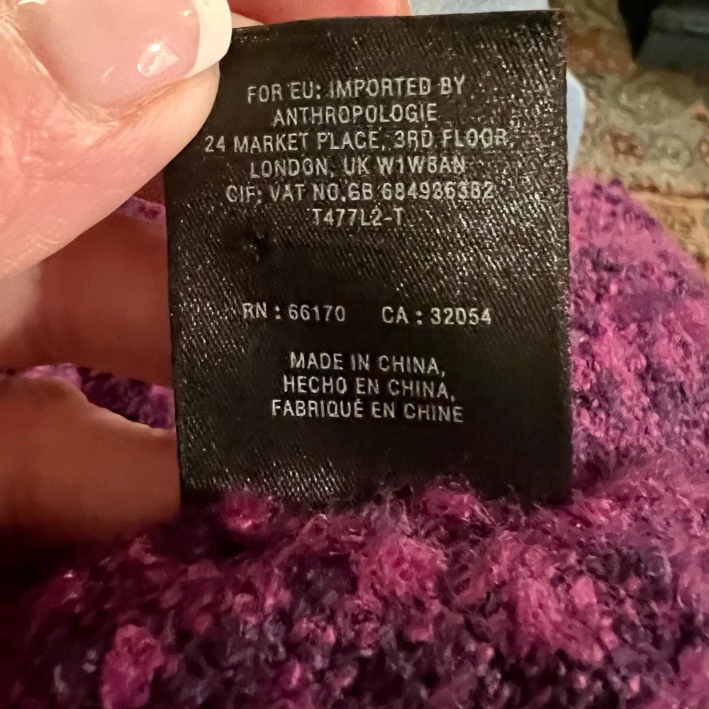 Purple Anthropologie Infinity Scarf